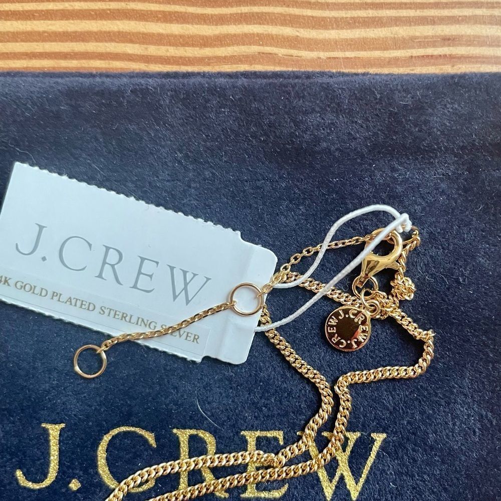 J. Crew Demi-fine 14k gold-plated 20” curb chain necklace. NWT. - Picture 10 of 10